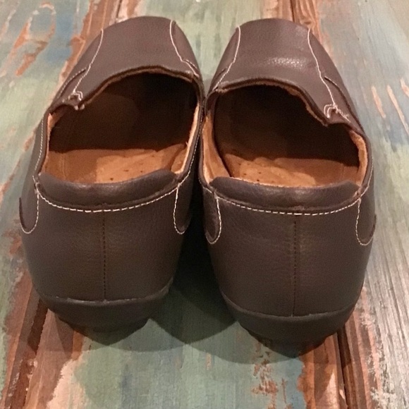 Naturalizer 8W Forego Leather Comfort Shoes Slip On Flats Women’s Loafers Brown - Picture 5 of 9